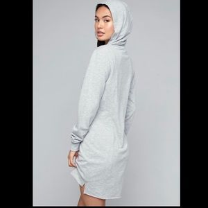 BEBE Sport Logo Tape Long Sleeve Hoodie Heather Grey Dress Size 3X NWT